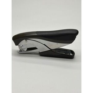Ergonomic High Leverage Desktop Stapler Chrome and‎ Black Metal Office Swingline